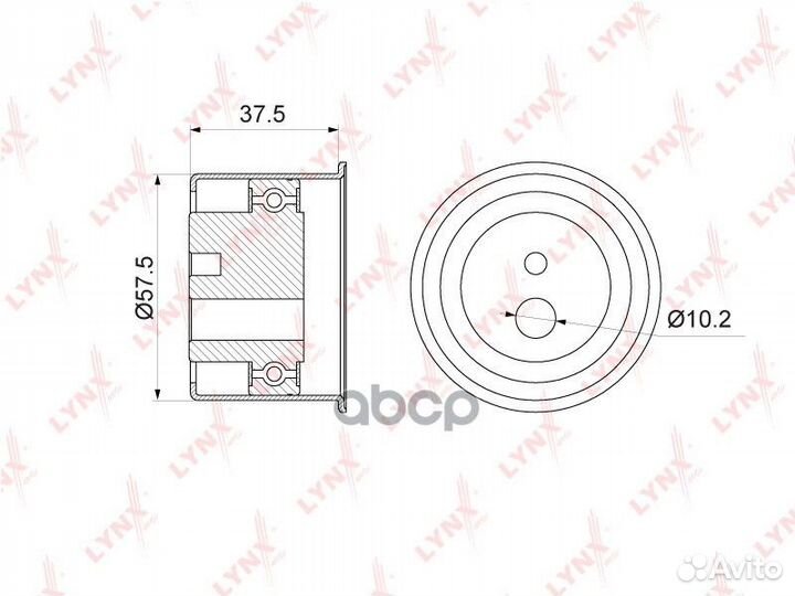 Ролик обводной ремня грм PB3165 lynxauto