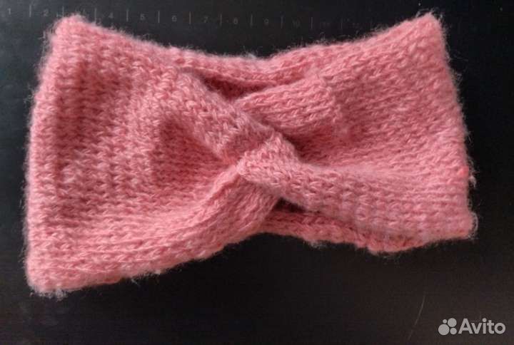 Повязка на голову ручная вязка