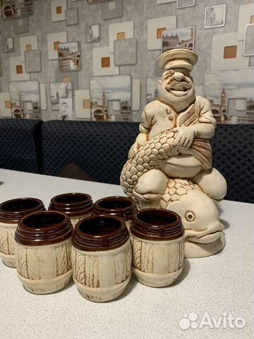 Винный набор (графин и 6 стопок )