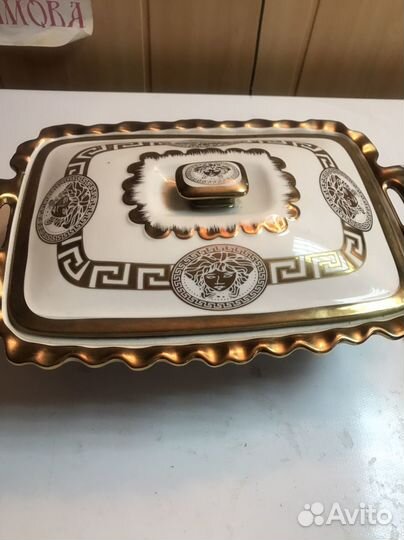 Блюдо с подогревм форфор