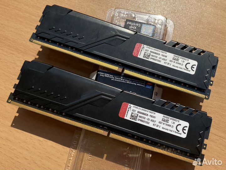 Оперативная память ddr4 hyperx fury 16gb