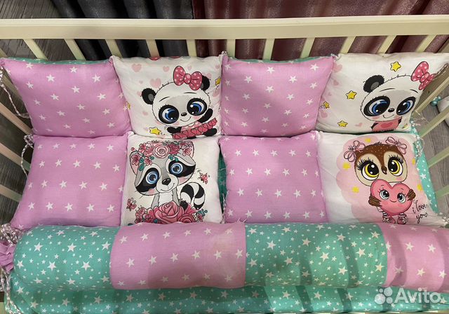 Бортики на кроватку