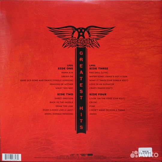 Виниловая пластинка Aerosmith - Greatest Hits (Bla