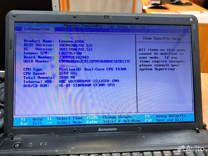 Ноутбук Lenovo G550