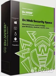 Антивирус Dr.Web Security Space на 1 год ключ докт