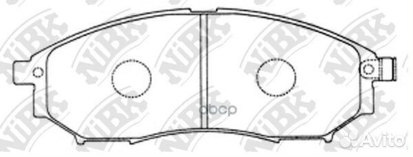 Колодки передние (nissan murano (Z50, Z51), navara