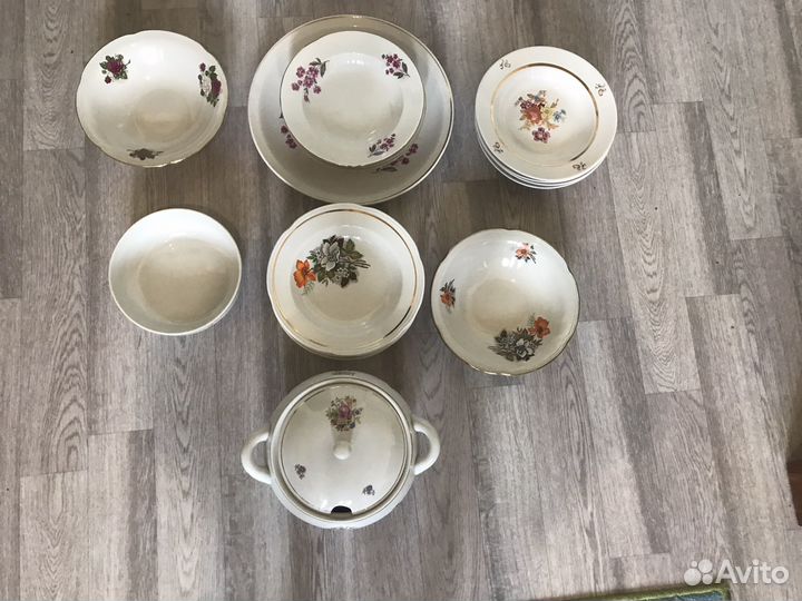 Тарелки фарфор чайка дулево СССР