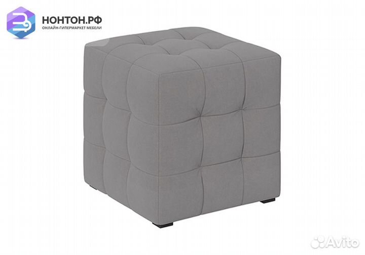 Пуф тип 1 светло-серый