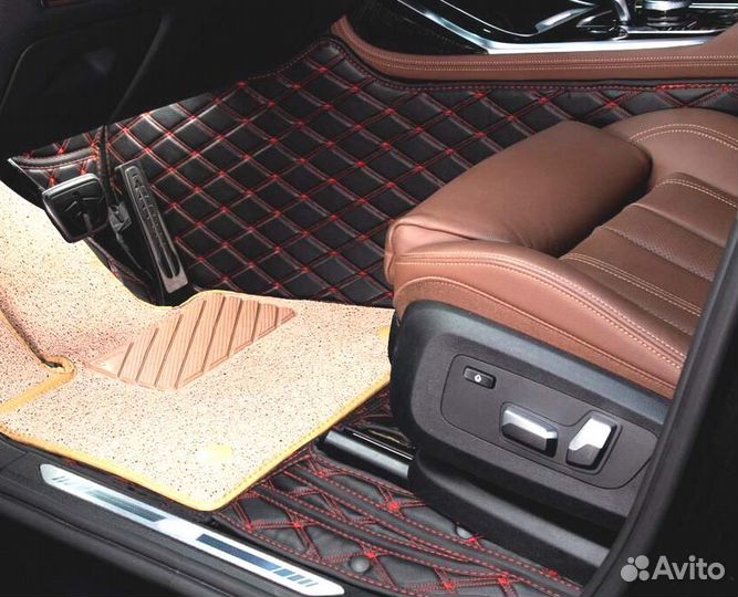 3D Коврики BMW X5 Салон Багажник Экокожа