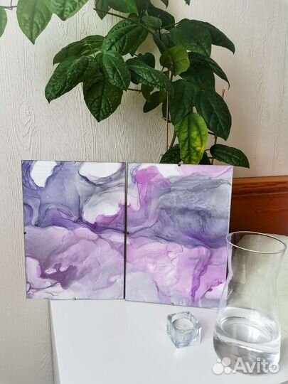 Картина спиртовыми чернилами