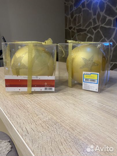 Большие шары на ёлку