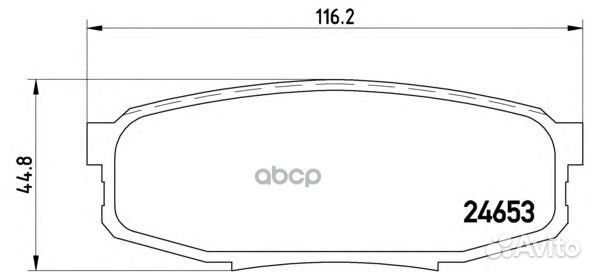 Колодки тормозные дисковые зад P83098 Brembo