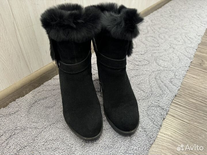 Ботильоны, сапоги зимние 37 замша