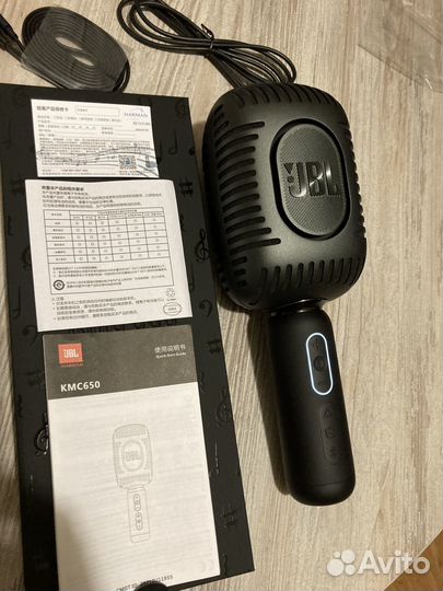 Караоке микрофон JBL KMC 650 Black matte edition