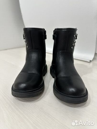 Кожанные сапожги Geox на девочку