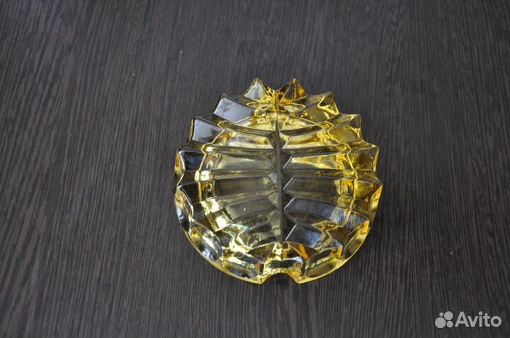 Пепельница цветная хрустальная