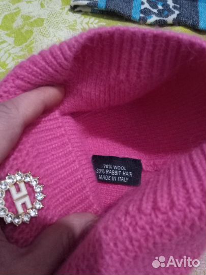 Шапки новые.Розовая Италия 500,Плейбой