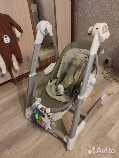 Детские электронные качели для новорожденных 3 в 1