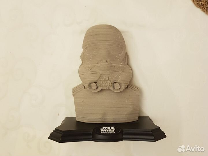 Картонный собранный конструктор штурмовик starwars