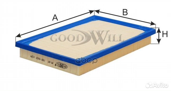 Фильтр воздушный toyota/lexus goodwill AG 487 A