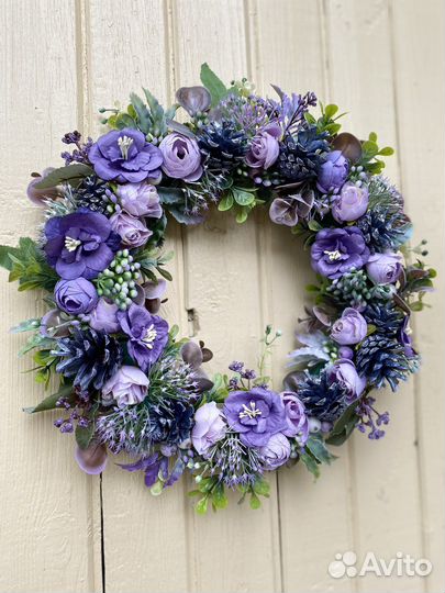 Декоративный венок ручной работы