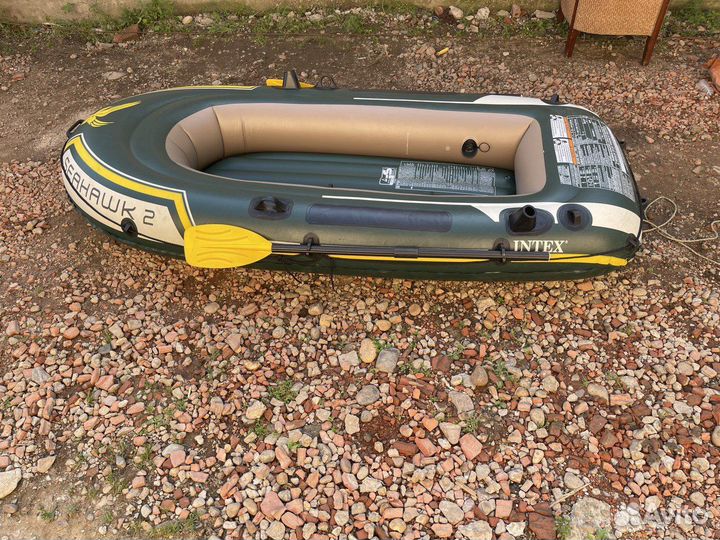 Двухместная надувная лодка пвх intex Seahawk 2
