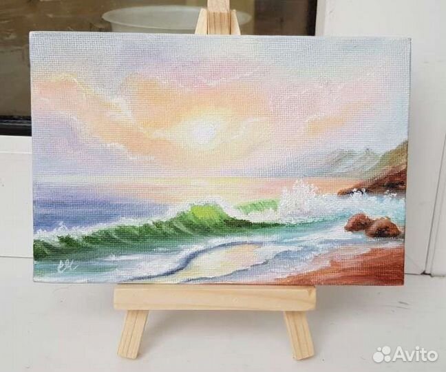 Картины маслом, миниатюры 10х15