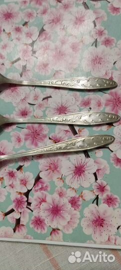 Ложки мельхиор серебрение 3шт