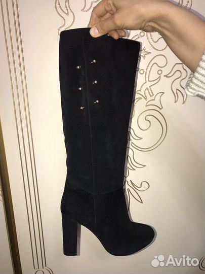 Сапоги новые натуральная замша