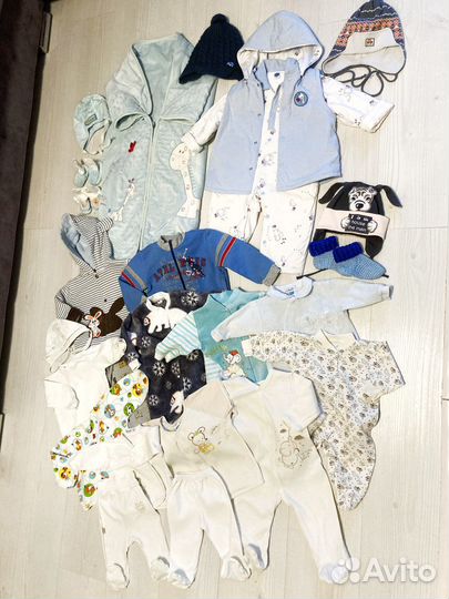 Большой пакет вещей на мальчика от 0 до 1 года )
