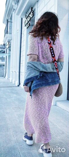 Вязаное платье длинное летнее