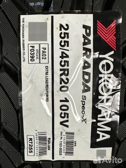 Yokohama Parada Spec-X PA02 255/45 R20 105V