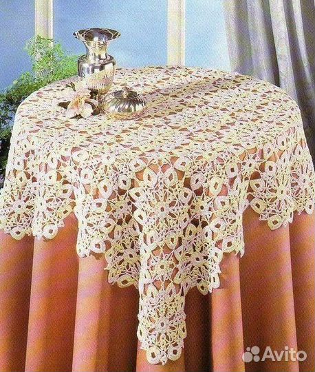 Скатерть вязаная крючком
