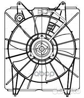 Э/вентилятор охл. для а/м Honda CR-V III (06)