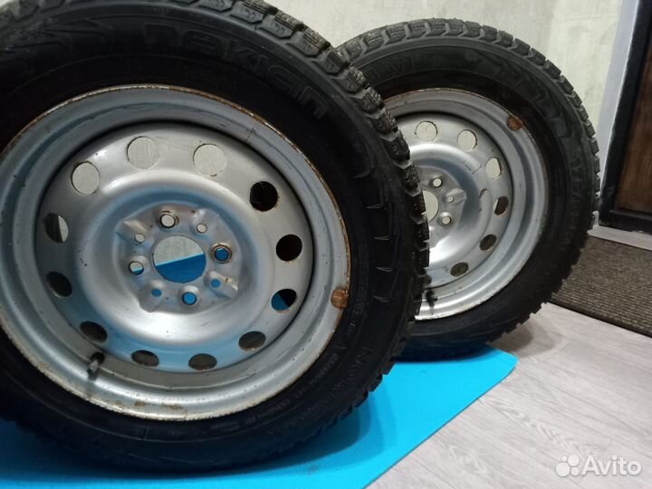 Зимние шипованные колеса в сборе r 14 на ваз