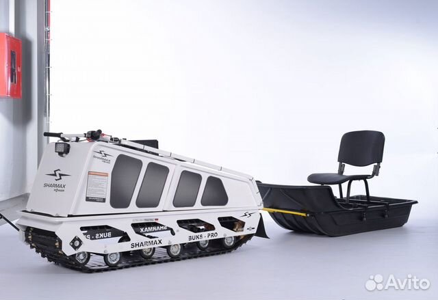 Мотобукс Sharmax S500 1700 HP15 +волокуша и кресло