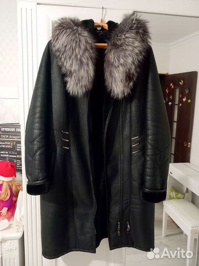 Дубленка женская 50-54 (5XL)