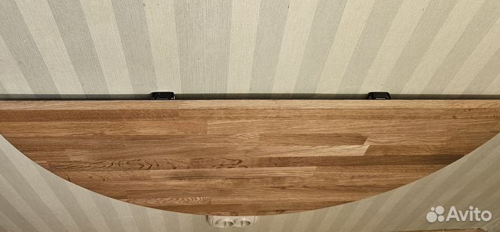 Стол складной для балкона или кухни из массива дуб