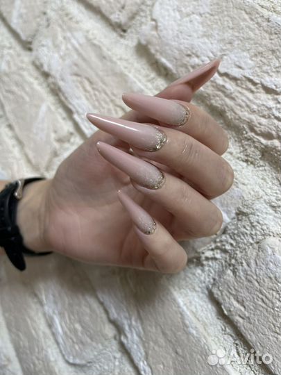 Покрытие гель лаком, наращивание ногтей