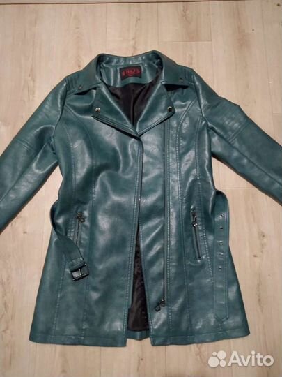 Кожаный плащ