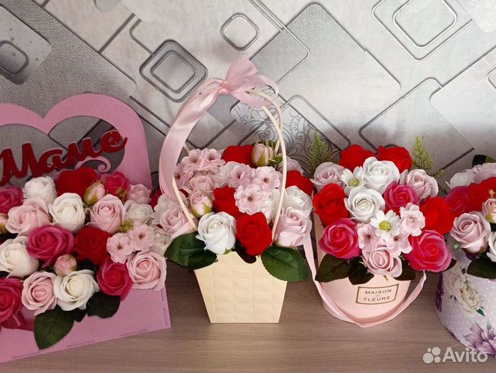 Мыльные розы букеты