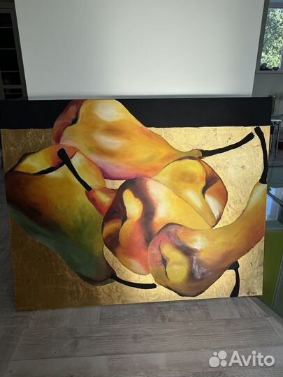 Картина маслом с поталью