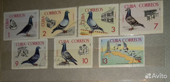 Филателия фауна. Вьетнам, Монголия,Куба