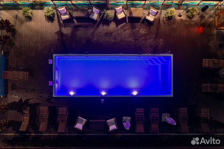 Композитный бассейн Ривьера 800 ecoline