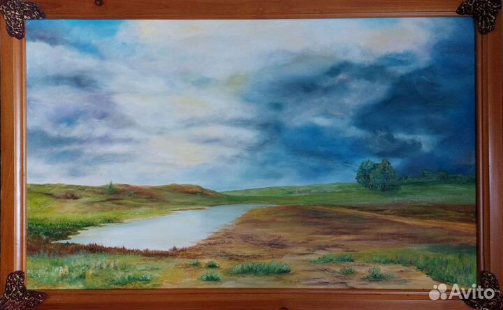 Картина маслом на холсте бу