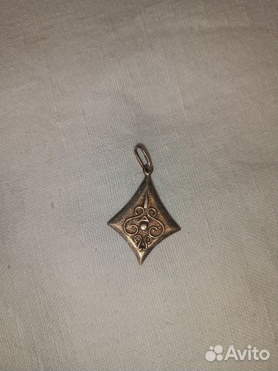 Подвеска кулон Овен серебро 875 с позолотой