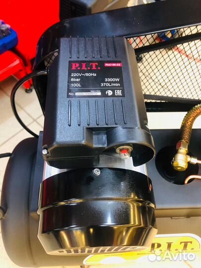 Компрессор поршневой масляный P.I.T. PAC100-C2