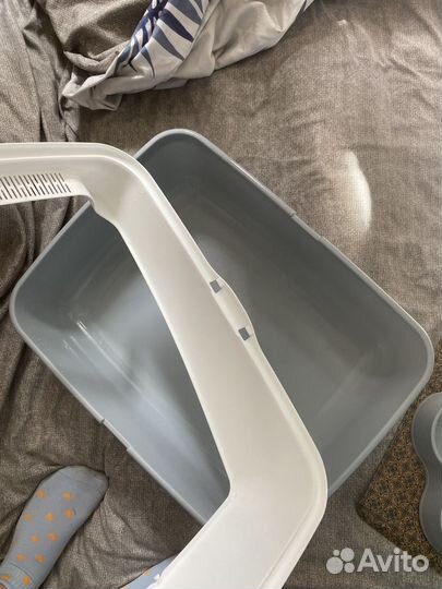 Кошачий лоток закрытый миска