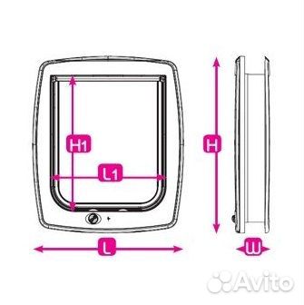 Комплект Дверь Ferplast Swing 3 Basic Коричневый +