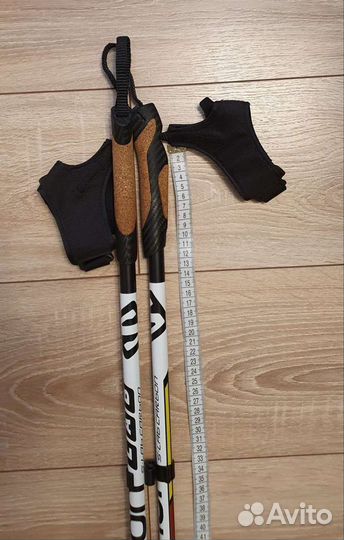 Новые лыжные палки salomon s-lab carbon (140см)